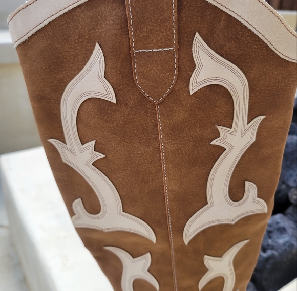 BRAND NEW Rodeo Boots Brown OASIS SOCIETY IN BOX - Picture 4 of 8